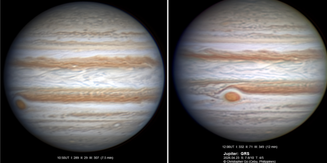Jupiter imagery used for atmospheric band analysis